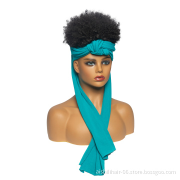 Aishili new style headband wig afro curly wig with long headband wigs for black women